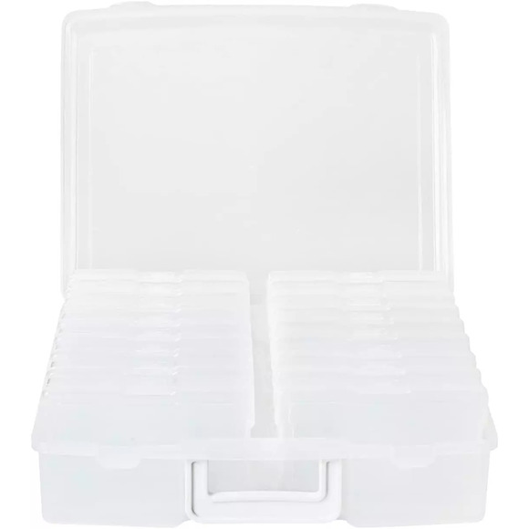 Novelinks Transparent 4" X 6" Photo Cases and Clear Craft Keeper with Handle - 1 - Picture 4 of 5